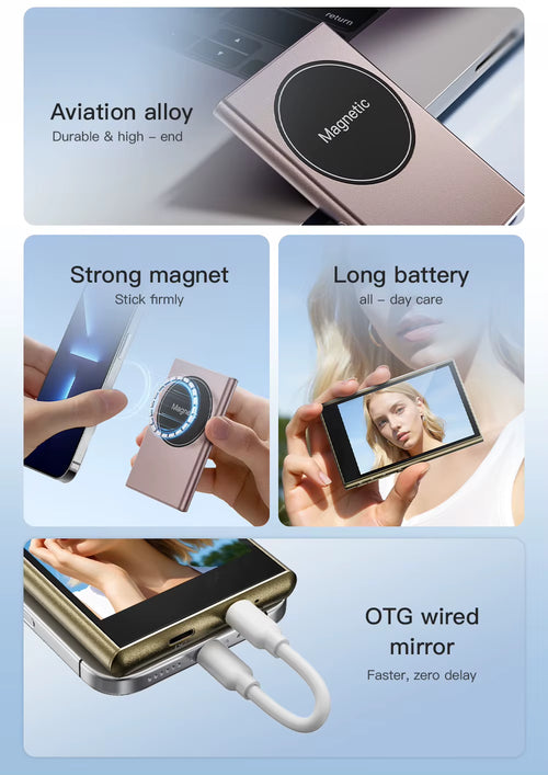 Magnetic Wireless Phone Vlog Selfie Monitor Screen